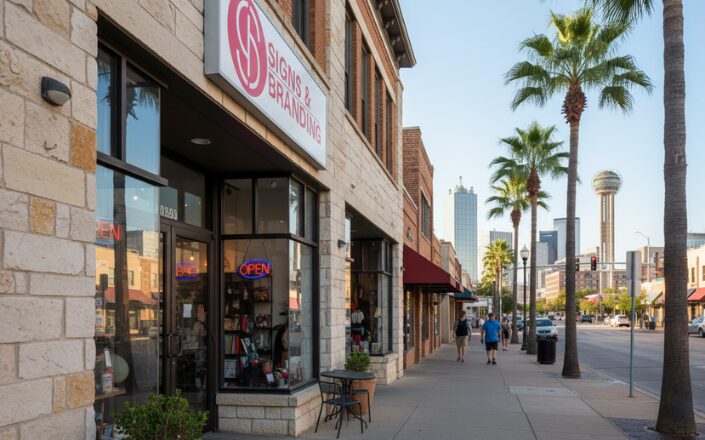 outdoor sign in Dallas