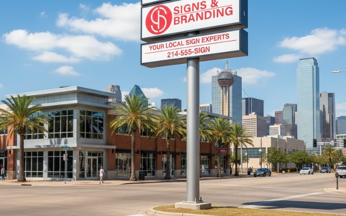 pole sign in Dallas